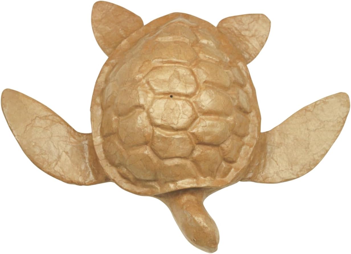 Natural Brown Paper Turtle Biodegradable Cremation Urn for Ashes, Earth Friendly Urn for Ground or Sea Burial, Eco
