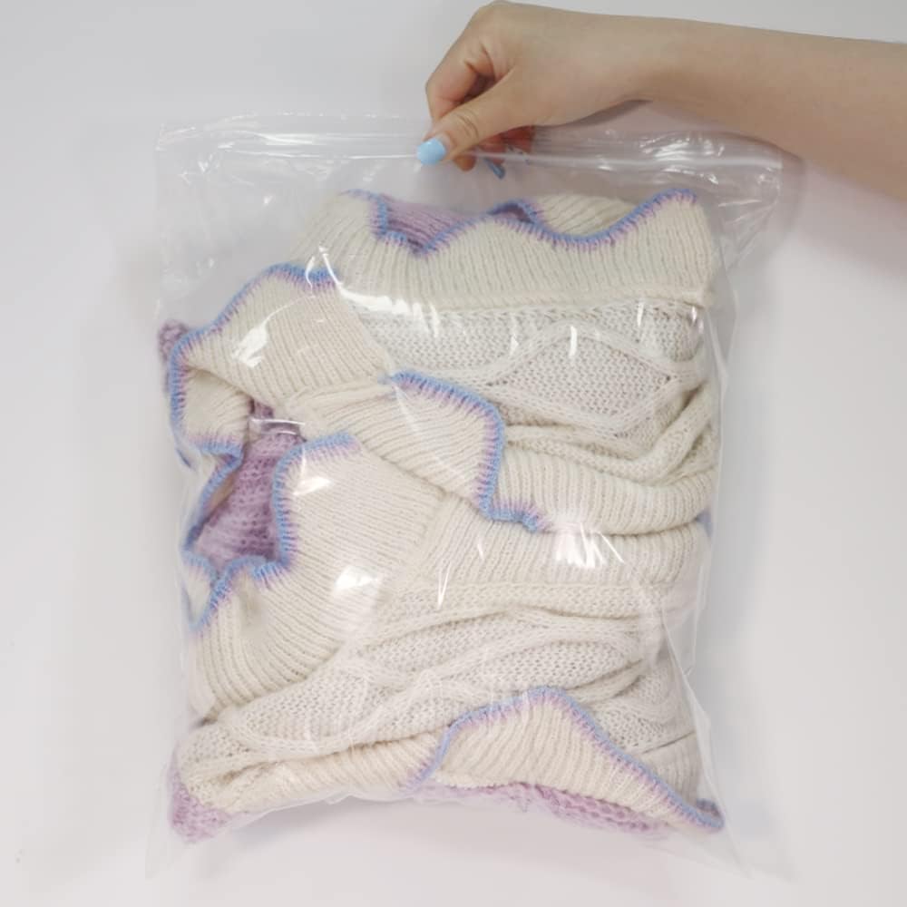 100 Count - 12" x 15" Large Clear Reclosable Zip Bags