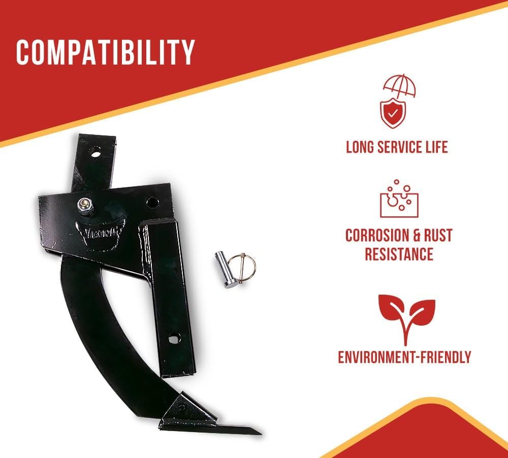 4 Point Hitch Mount Ripper for Trencher Attachment - 2" Receiver Hitches - 16" Ripper Shank Subsoiler for Plow &