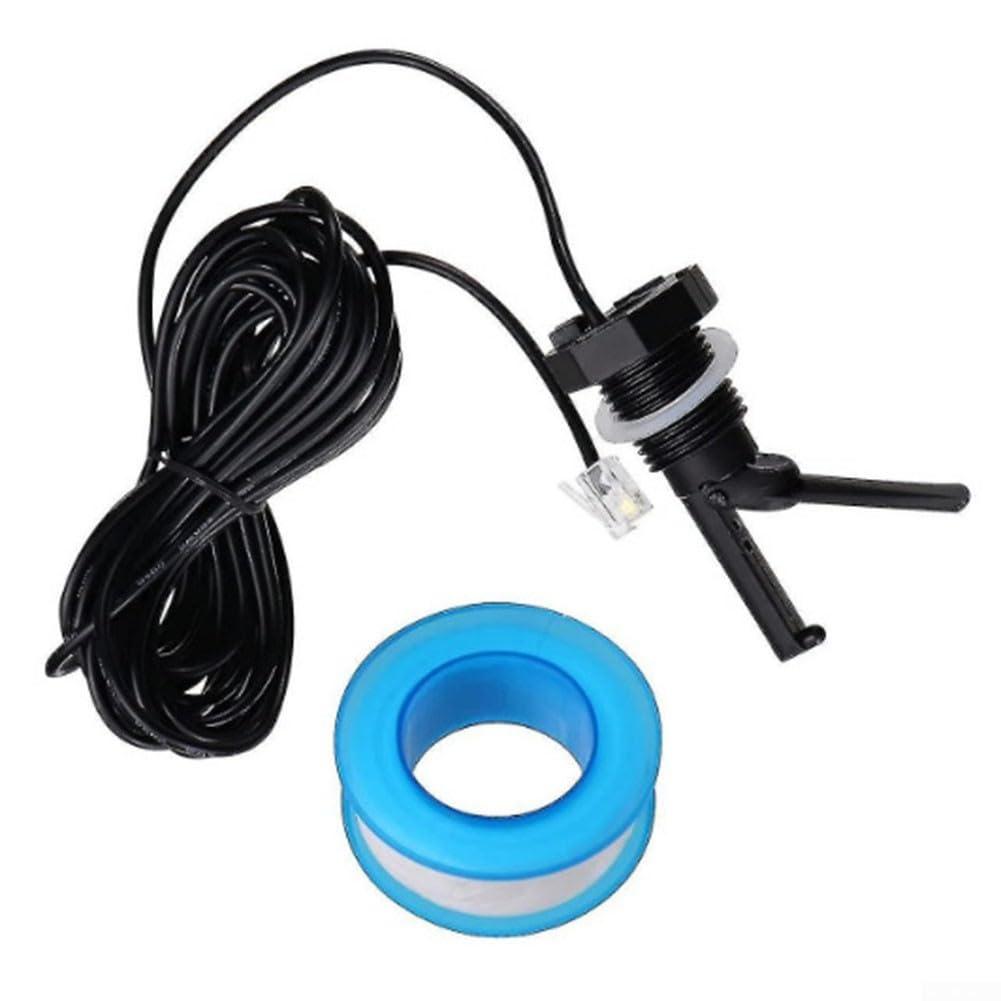 Flow Switch Assembly for 15 ft Cable for Systems Replaces GLX-FLO-HP and Q-12DS-C2, PP Construction for 1/2" Thread for Easy Installation