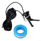 Flow Switch Assembly for 15 ft Cable for Systems Replaces GLX-FLO-HP and Q-12DS-C2, PP Construction for 1/2" Thread for Easy Installation