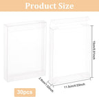 30PCS 4.5x1x5.9inch Clear Gift Box PVC Candy Treat Box Transparent Rectangle Wedding Favor Boxes for Treat Candy