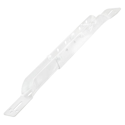 Garage Door Adjustable Operator Reinforcement Bracket for 18"–24" Sections, Galvanized Steel, White Finish, Hardware
