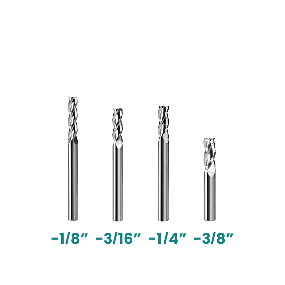 NZ 1/8" 3-Flute Square End Mill