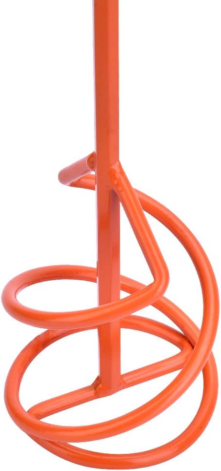 Paint & Mortar Mixer, 16" L, 3" Dia (Orange#03) | Compound, Sealer, Grout, Thinset, Plaster, Mud, Cement, Stirring