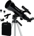 Travel Scope 70mm Beginner Portable Telescope with Backpack | 70mm Refractor Telescope Kit, Bright Lunar & Planetary