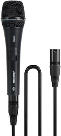 Supercardioid Handheld Dynamic Microphone with XLR Cable PM-26S | On/Off Switch, Built-In Foam Filter, All-Metal