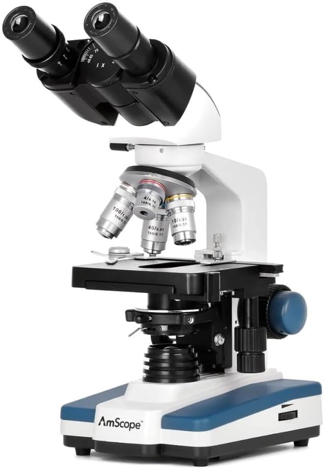 B120C-E5 Series & Professional LED Binocular Compound Microscope | 40X-2500X Magnification Range 5MP CMOS Sensor USB