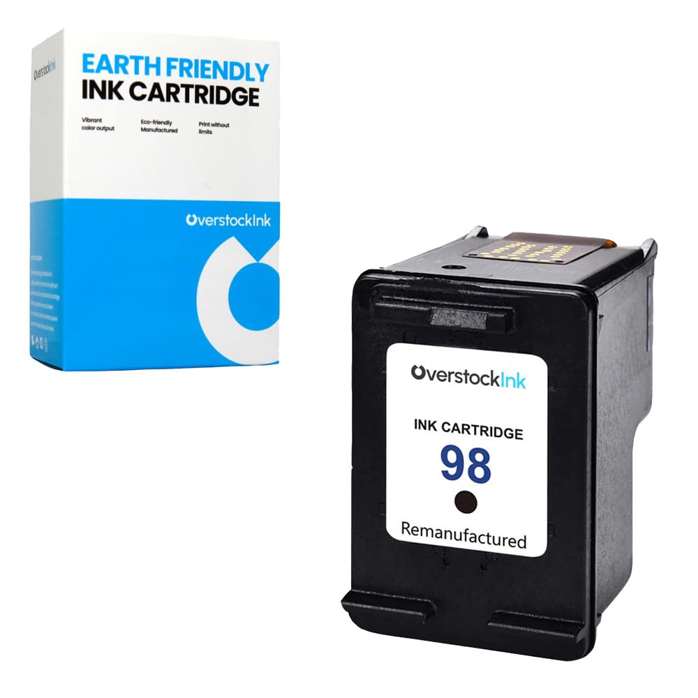 98 Black Replacement Ink Cartridge for HP Printers
