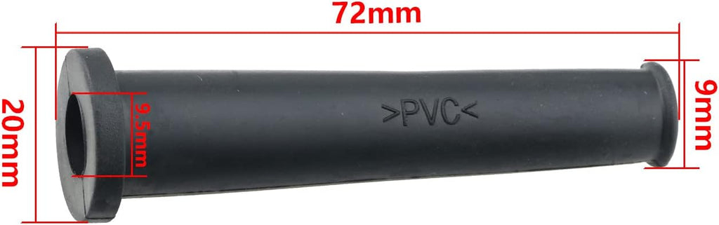 Cord Boot Protector FMHXG 10PCS PVC Strain Relief Cable Sleeve Hose Rubber Black