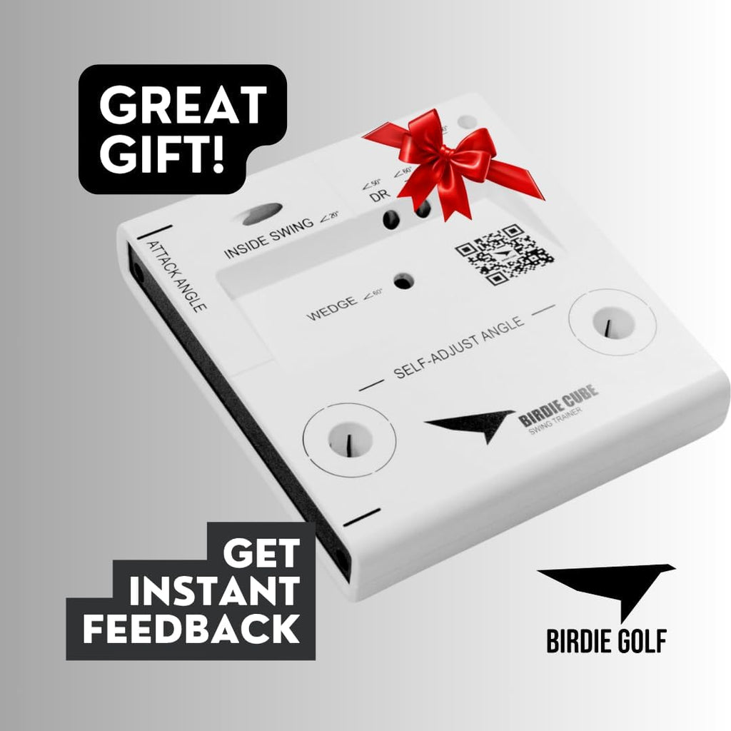 Birdie Golf: Birdie Cube - Golf Swing Trainer, 12 Adjustable Club Positions, Guided Strikes Tool, Alignment Rods