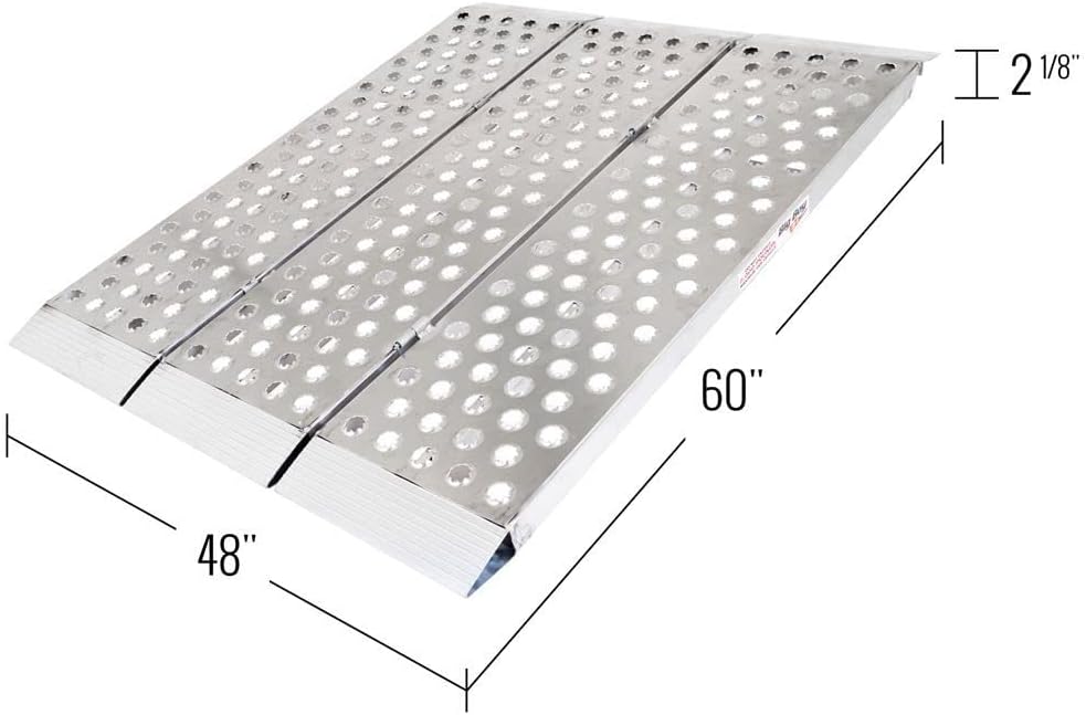 Black Widow 5' x 4' Motorcycle Trailer Ramp, 3,000 lb, Big Boy EZ Rizer