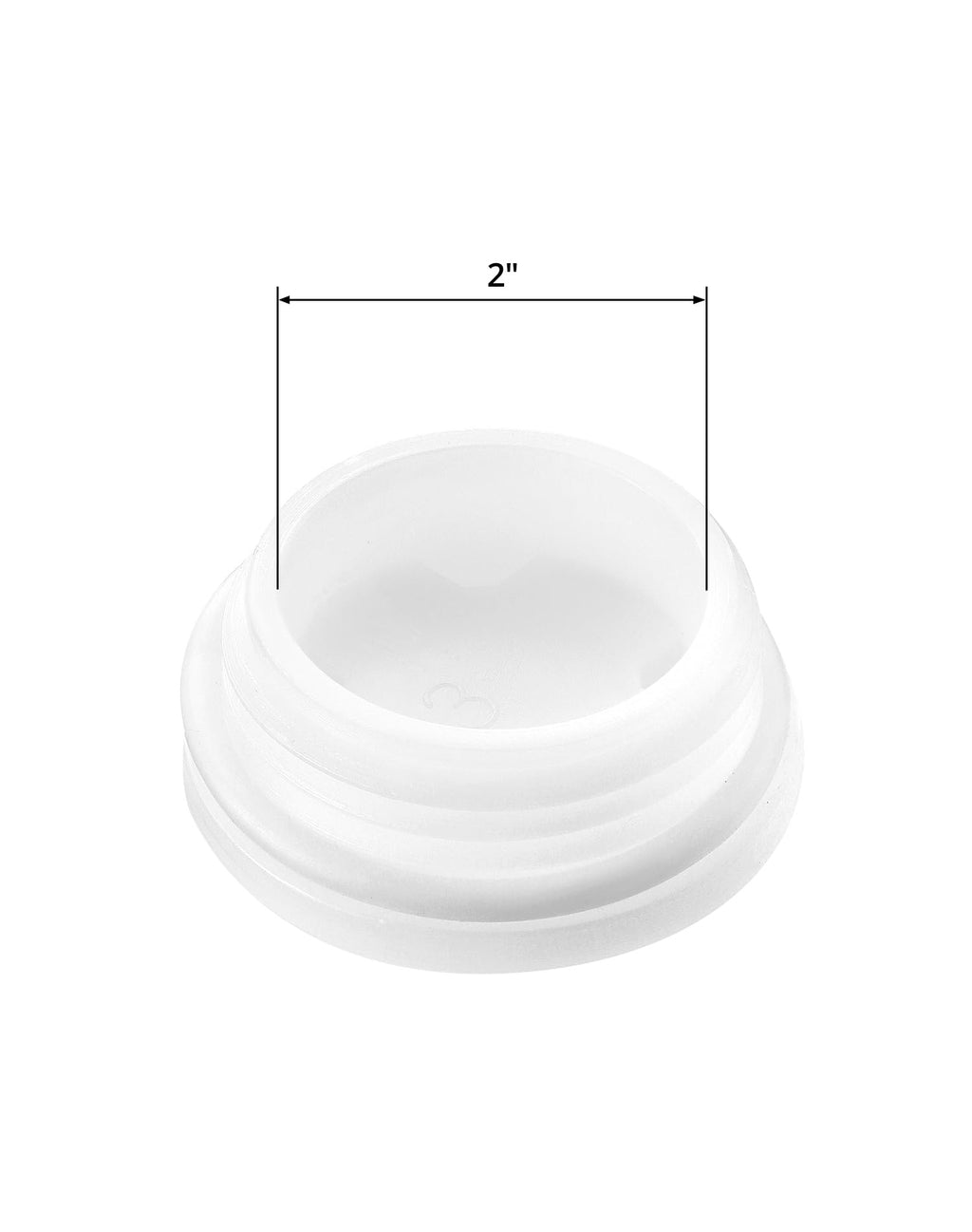 Bung Cap with 2" Thread Size for 55 Gallon Plastic Drums, 24 Pack Poly Buttress Drum Bung, Fine and Coarse Thread