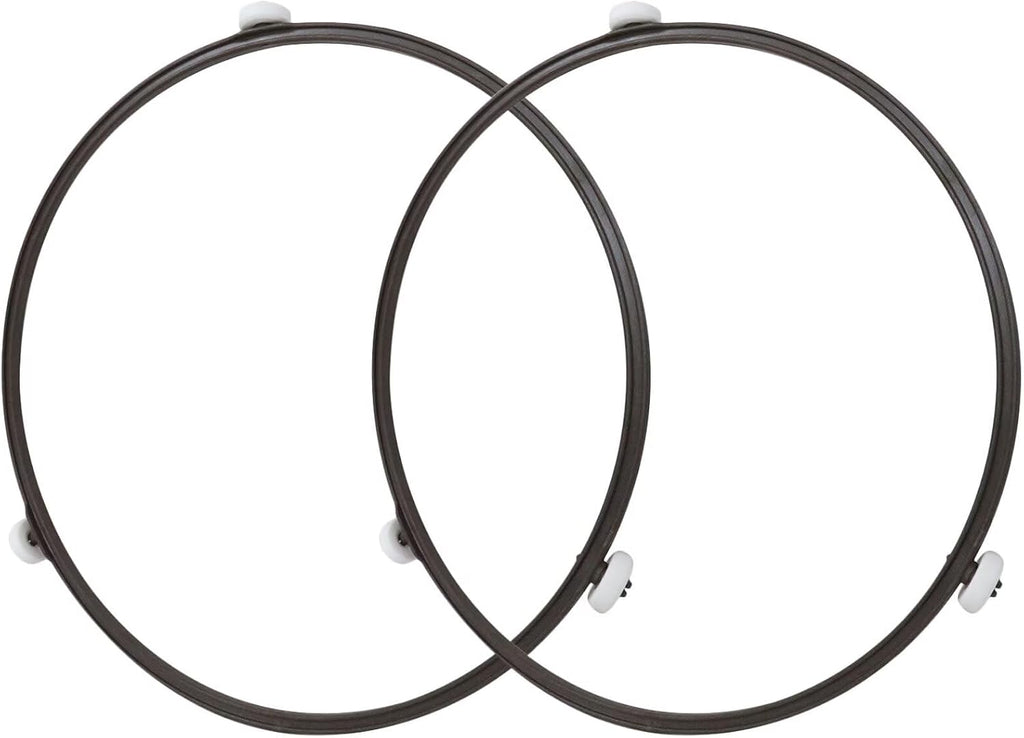 2-Pack Microwave Rotating Roller Ring for LG - 9.5 Inch for Models LMV1630BB, LMV1630WW, MV1610WW, MV1608BB