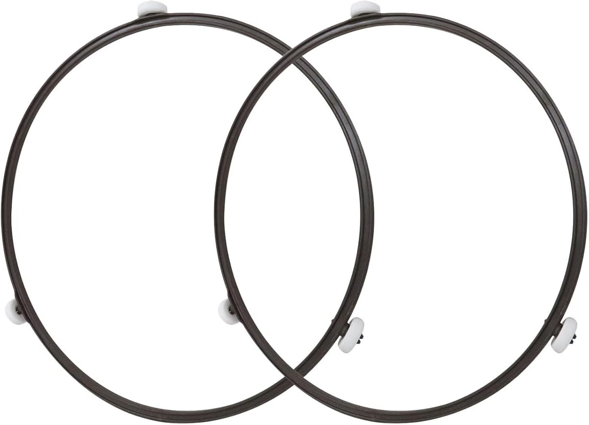 2-Pack Microwave Rotating Roller Ring for LG - 9.5 Inch for Models LMV1630BB, LMV1630WW, MV1610WW, MV1608BB