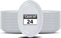 Restaurant Value, Stoneware Coupe Shape Oval Platter 9.75" x 7.25", Bright White, Case of 24