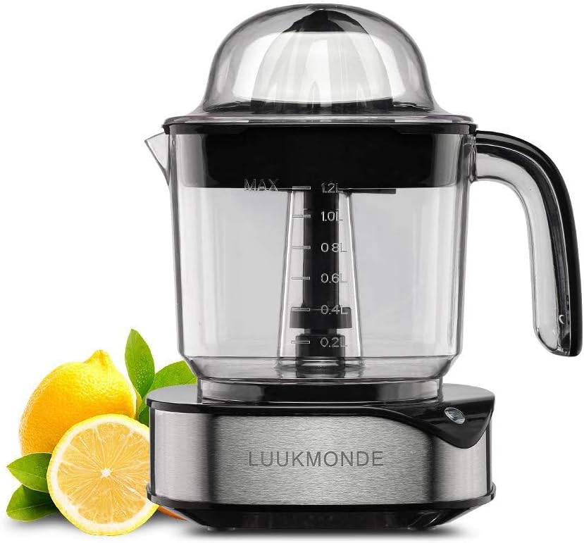 Electric Citrus Juicer 1.2L Large Volume, Orange Juicer with Powerful Motor and LED Working Lamp, Electric Lemon