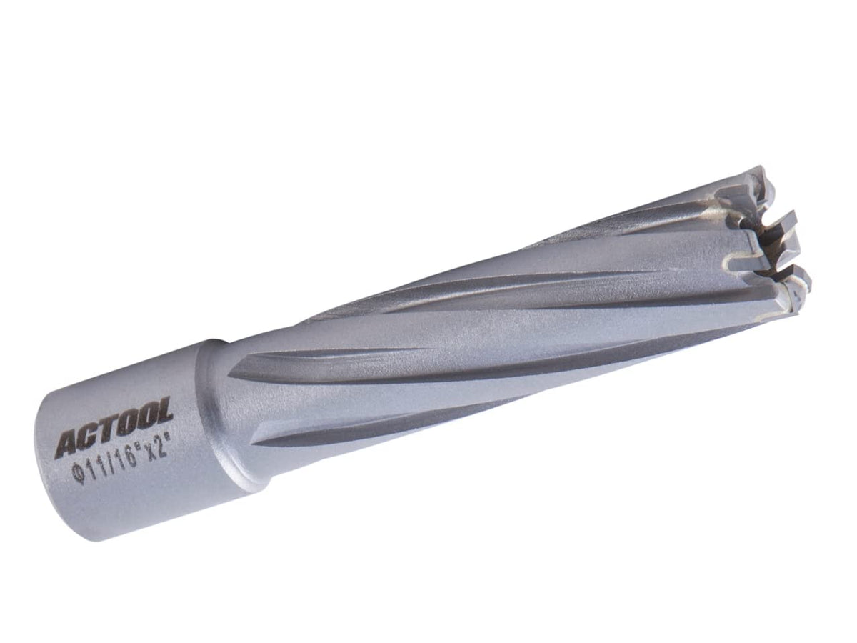 11/16''Diameter x 2'' Depth of Cut Carbide Tipped TCT ANNULAR Cutter with 3/4'' Weldon Shank