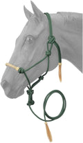 Tough1 Rawhide Noseband Rope Halter with Lead