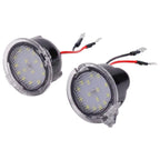 Hacreyatu 2Pcs Canbus No Error LED Side Mirror Puddle Lights For Ford F150