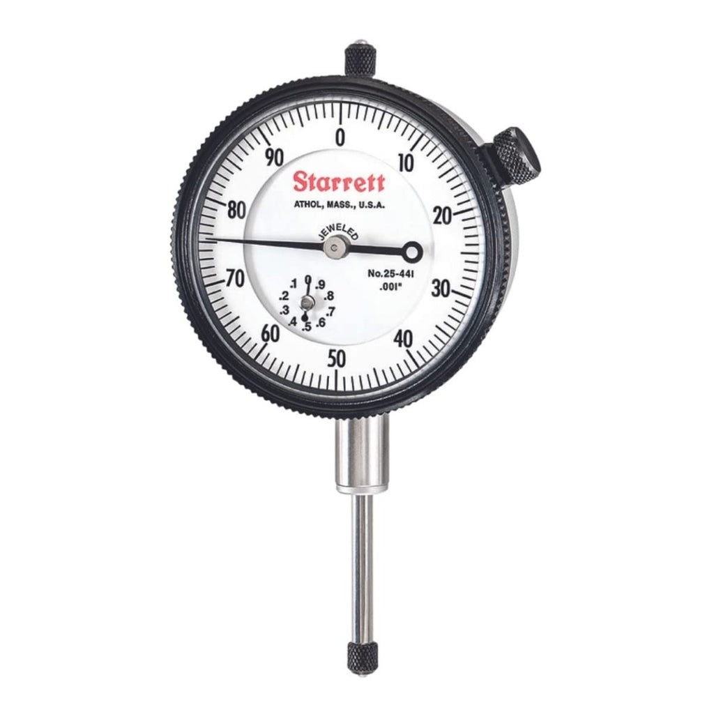 Starrett 25 Series Dial Indicator, 0-1.000" Range, .001" Graduation
