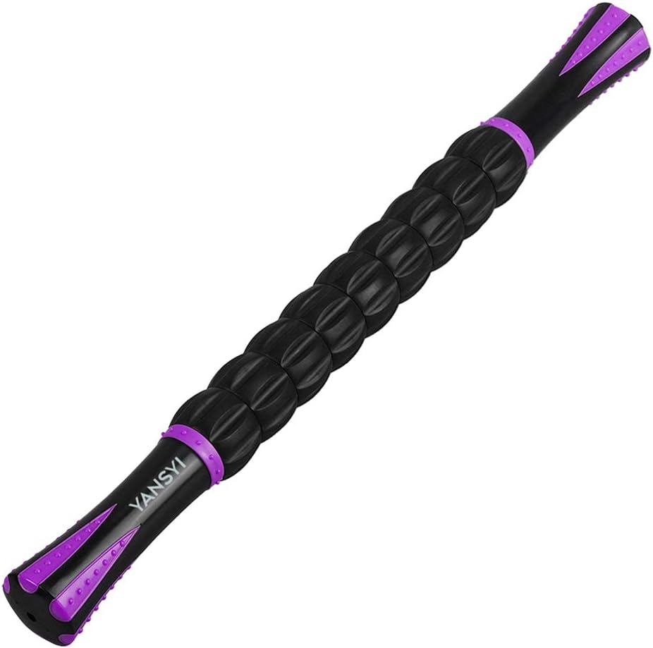 Professional 9-Roller Deep Tissue Massage Stick - Portable Muscle Recovery Roller for Athletes, Relieves Post-Workout