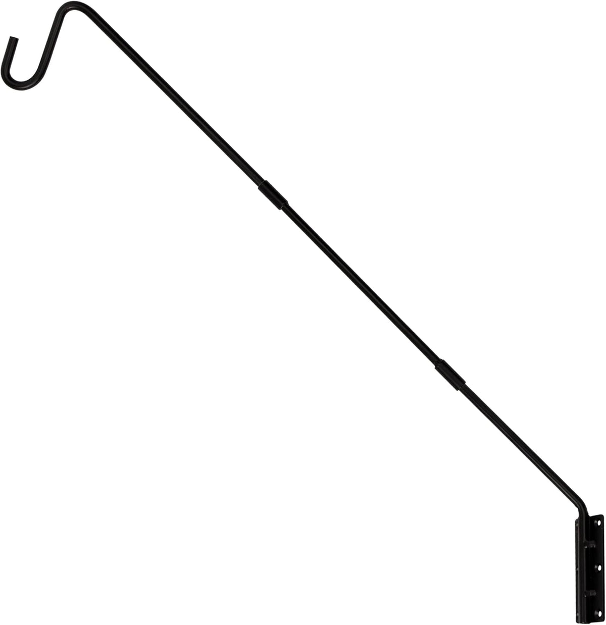 Heavy Duty Deck Hook, 25 Inch or 36 Inch Wall Mounted Extended Reach Deck Hook Wall Pole Plant Bracket for Hanging