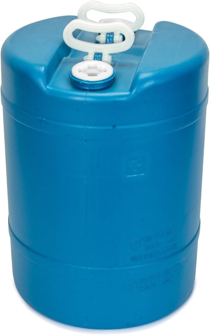 Legacy Food Storage Emergency Water Storage Container, 15 Gallon Long-Term Water Tank, BPA-Free Food Grade Plastic