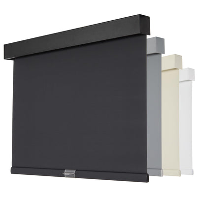 Cordless Blackout Roller Shades for Windows, Pull Down Blinds with Valance, Thermal Insulated Fabric, Free-Stop