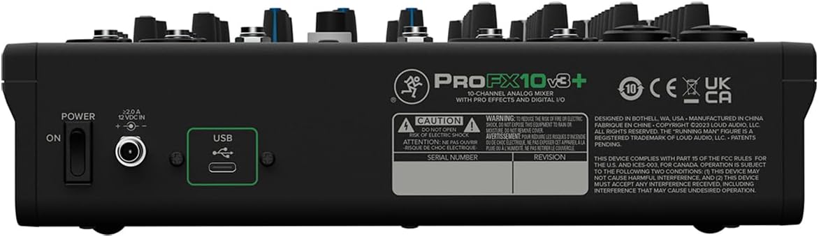 ProFX10v3+ 10-Channel Professional Analog Mixer with USB, Onyx Mic Preamps, GigFX Effects Engine, and Bluetooth |