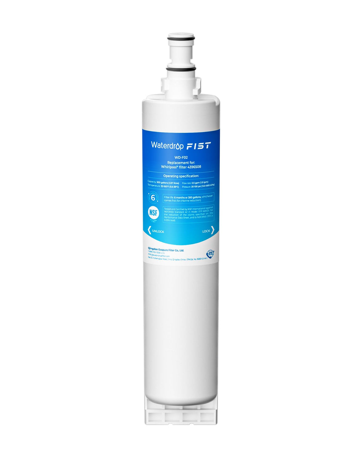 Waterdrop 4396508 Water Filter Replacement for EveryDrop Filter 5