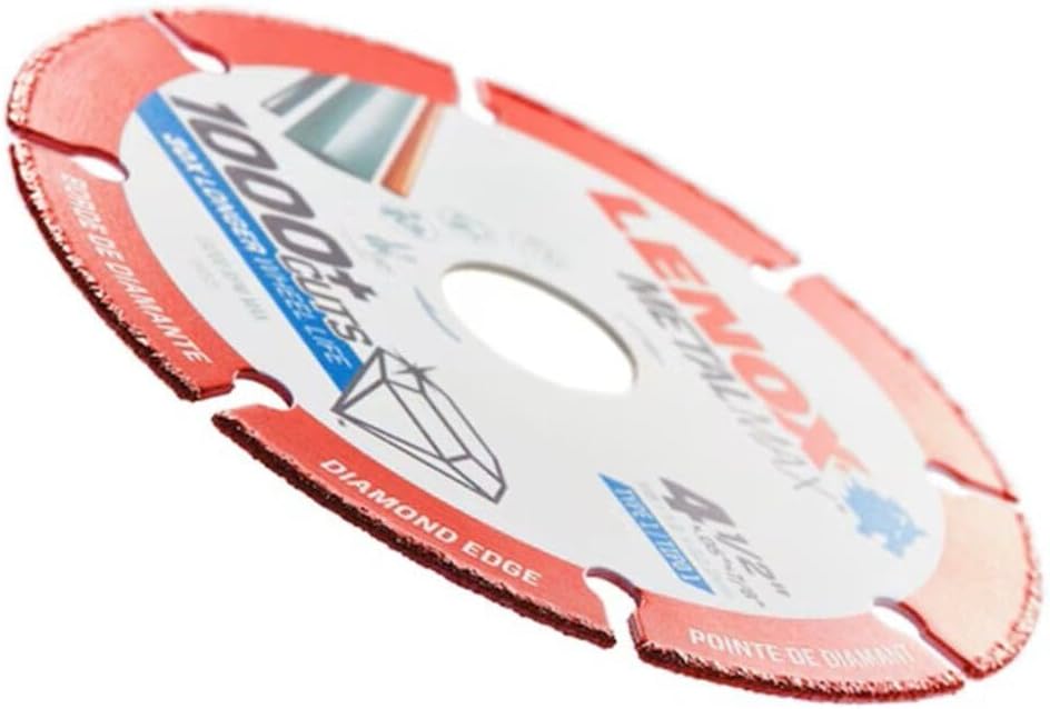 Lenox Tools 1972921 METALMAX Diamond Edge Cutoff Wheel, 4.5" x 7/8"