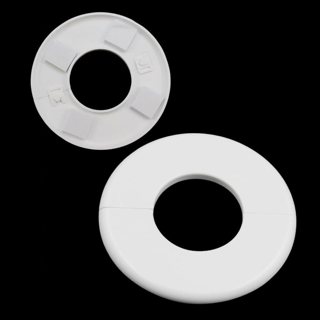 Wall Split Flange for 2 Inch Pipe, White ABS, 4Pcs