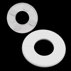 Wall Split Flange for 2 Inch Pipe, White ABS, 4Pcs