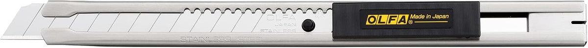 9mm Stainless Steel Utility Knife (SVR-2) - Retractable, Ratchet Lock