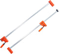 50" Parallel Bar Clamp Set, 1100 lbs Load Limit, 2-Pack | F Clamp for Woodworking or Metal Working, Large Jaw