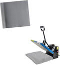 Silicone Heat Press Mat,18" x 22" x 1/32" Thick Cover Sheet,Foam Cover Pad and Double Sided Use Mat for Hat