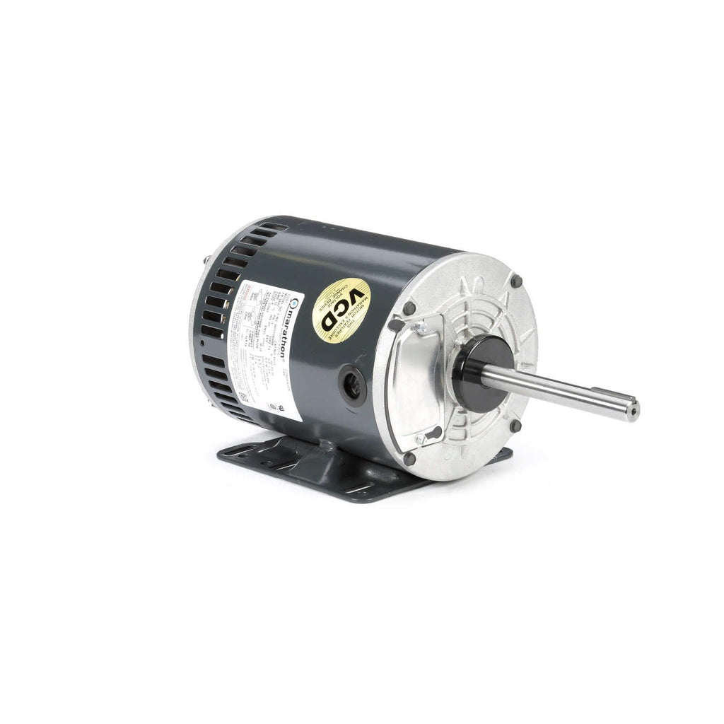 Marathon X513 Condenser Fan/Heat Pump Motor, 3 Phase, 1 hp, 1140 rpm, 208-230/460V, 4.1-4.2/2.1 amp