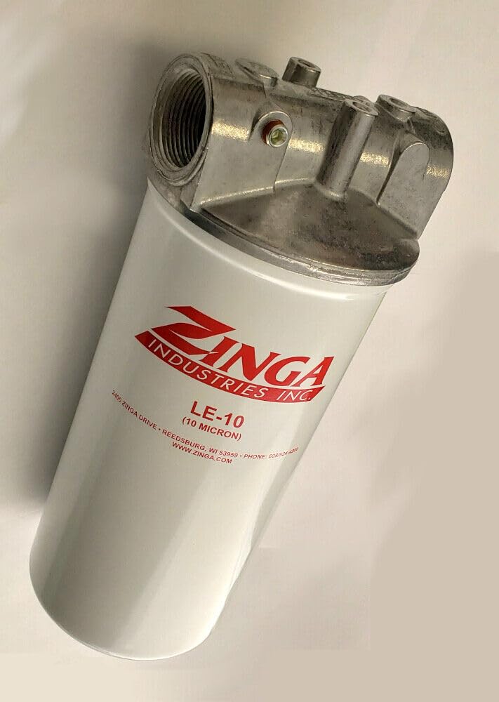 Zinga Filter Assembly - #20 NPT Housing with 10 Micron Filter