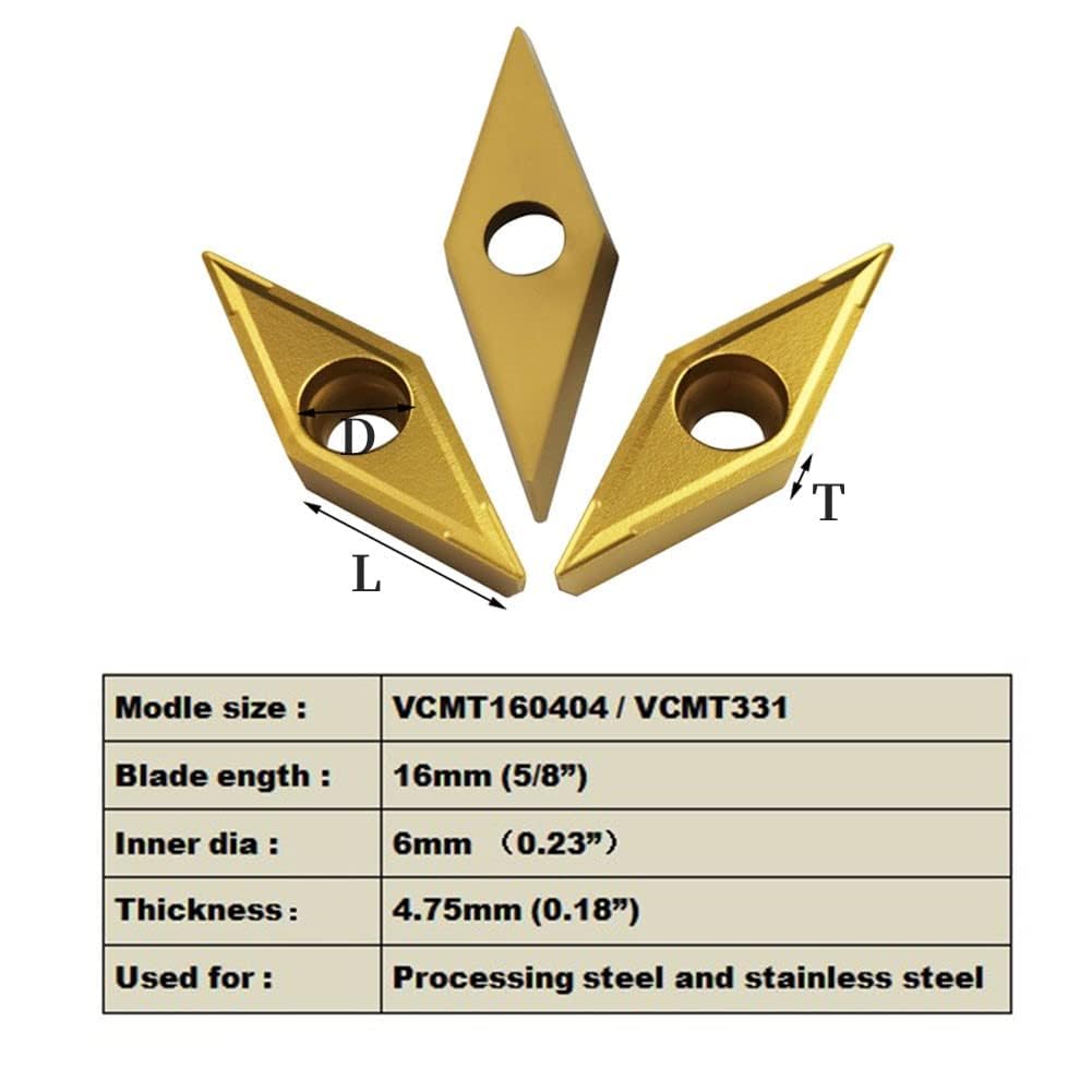 VCMT331 VCMT160404 Hard Alloy Blade milling Cutter Blade Lathe Tool Suitable for Steel Processing