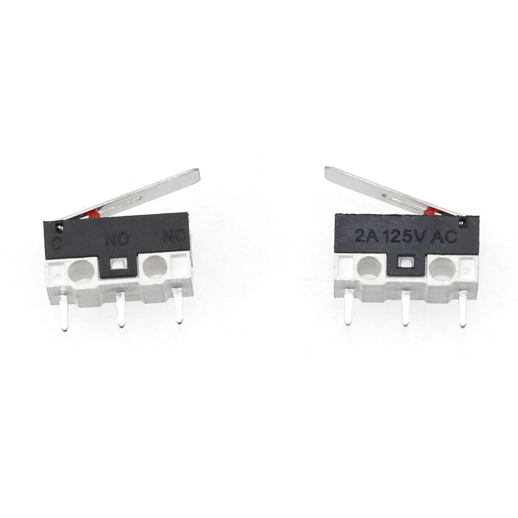 50PCS Micro Limit Switch AC 125V 3Pin with Lever 13.5MM Momentary Push Button