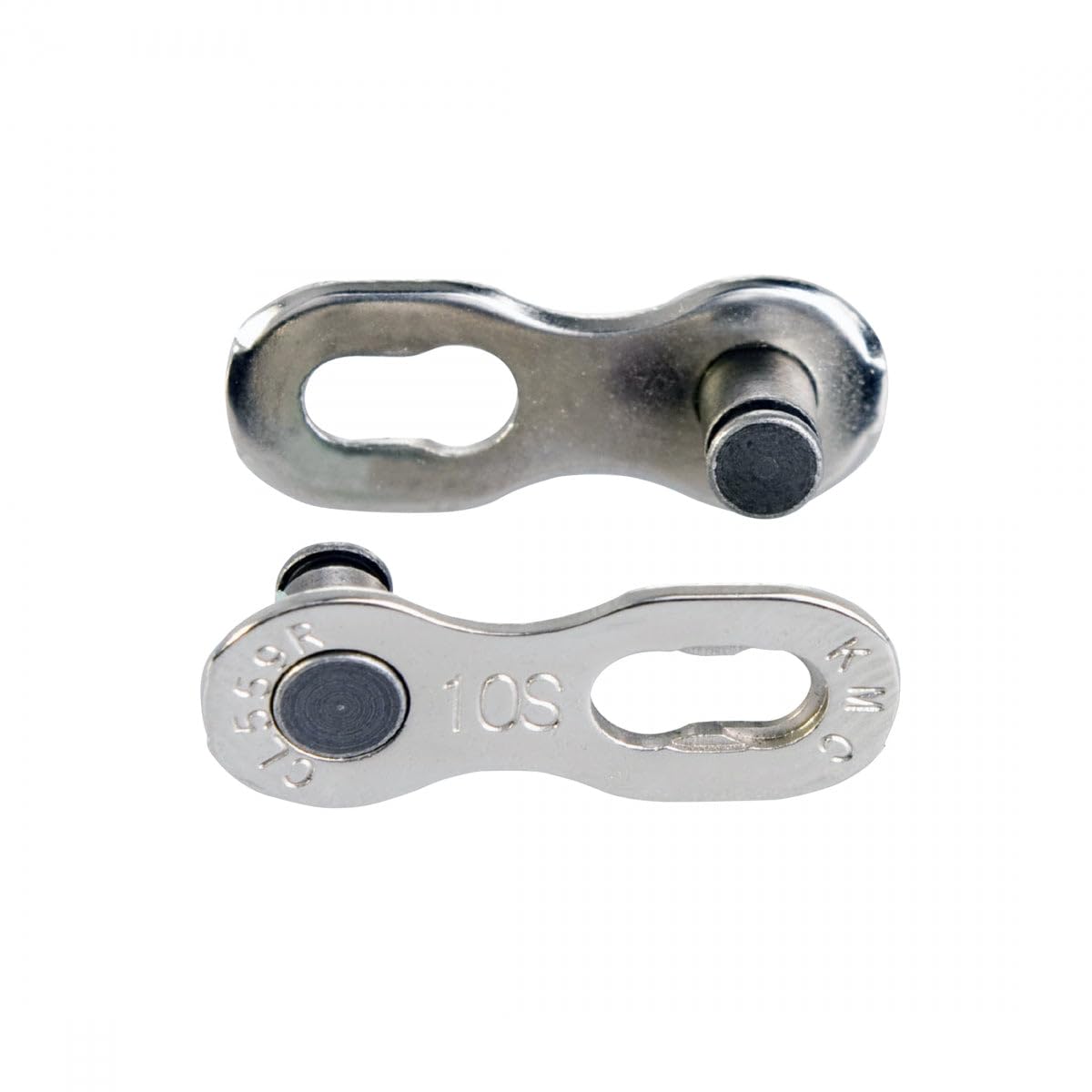 KMC 10-Speed Missing Link, Connects KMC & Shimano Chains, 2 Pairs, Silver