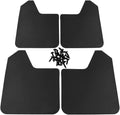 Universal Basic Mud Flaps Set Black Car Mudguard Splash Guards with Accessories for Trucks Cars SUVs Vans
