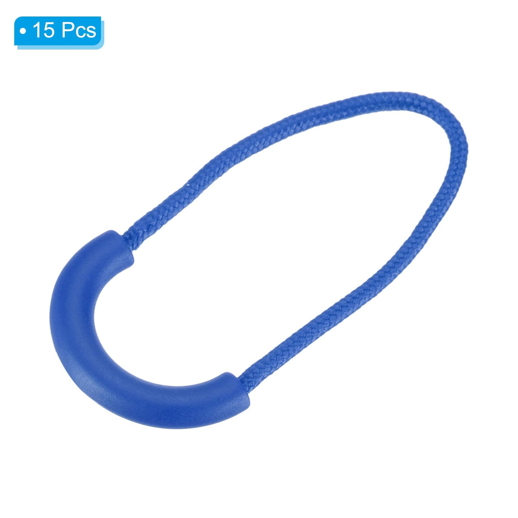 Zipper Pulls Replacement, 15 Pack Extension Cord Handle, Navy Blue