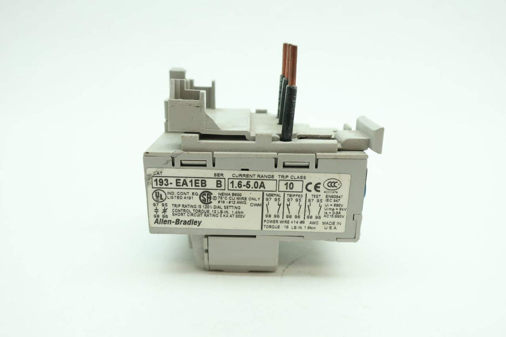 ALLEN BRADLEY 193-EA1EB SERIES B RELAY