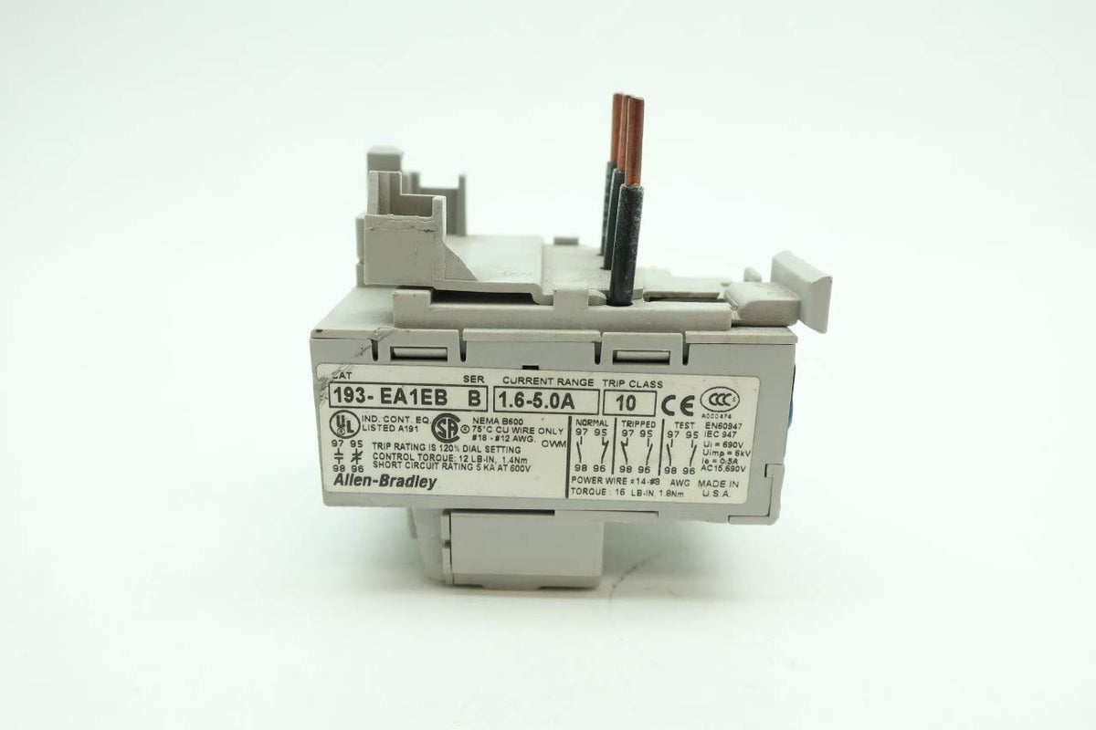 ALLEN BRADLEY 193-EA1EB SERIES B RELAY