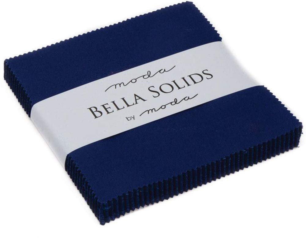 Bella Solids Royal Blue Moda Charm Pack