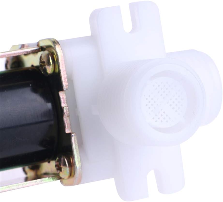 Beduan Plastic Water Solenoid Valve Normally Closed, DC 24V 1/2" G Male Elbow For Washing machine Replacement Part