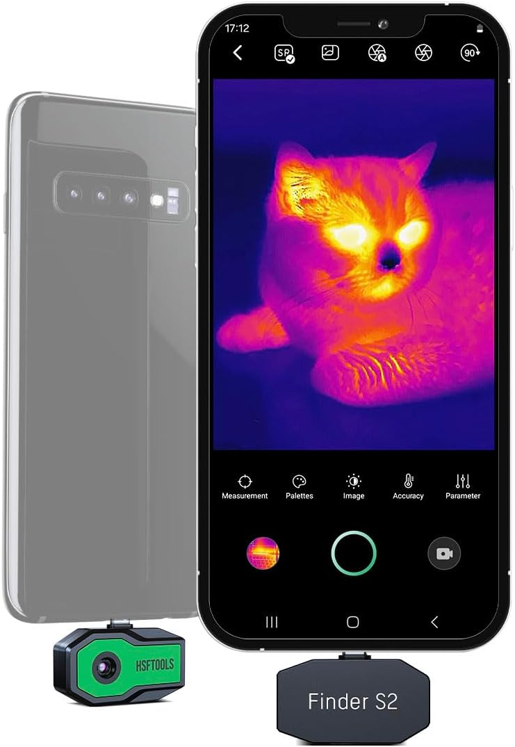 Finder S2 Thermal Camera Andriod,512x384 Super Resolution,256x192 IR Resolution Thermal Imaging Camera,Thermal Imager