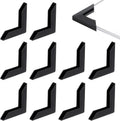 100Pcs Corner Protectors L-Shaped Corner Bumpers Black Plastic Corner Guards Covers Proofing Edge Protector for